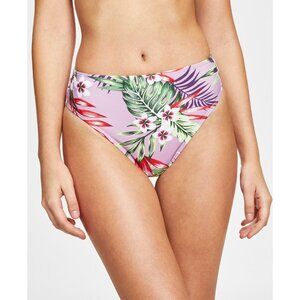 Salt + Cove Juniors' Printed High-Waist Bikini Bottoms Floral Purple Colorful XL